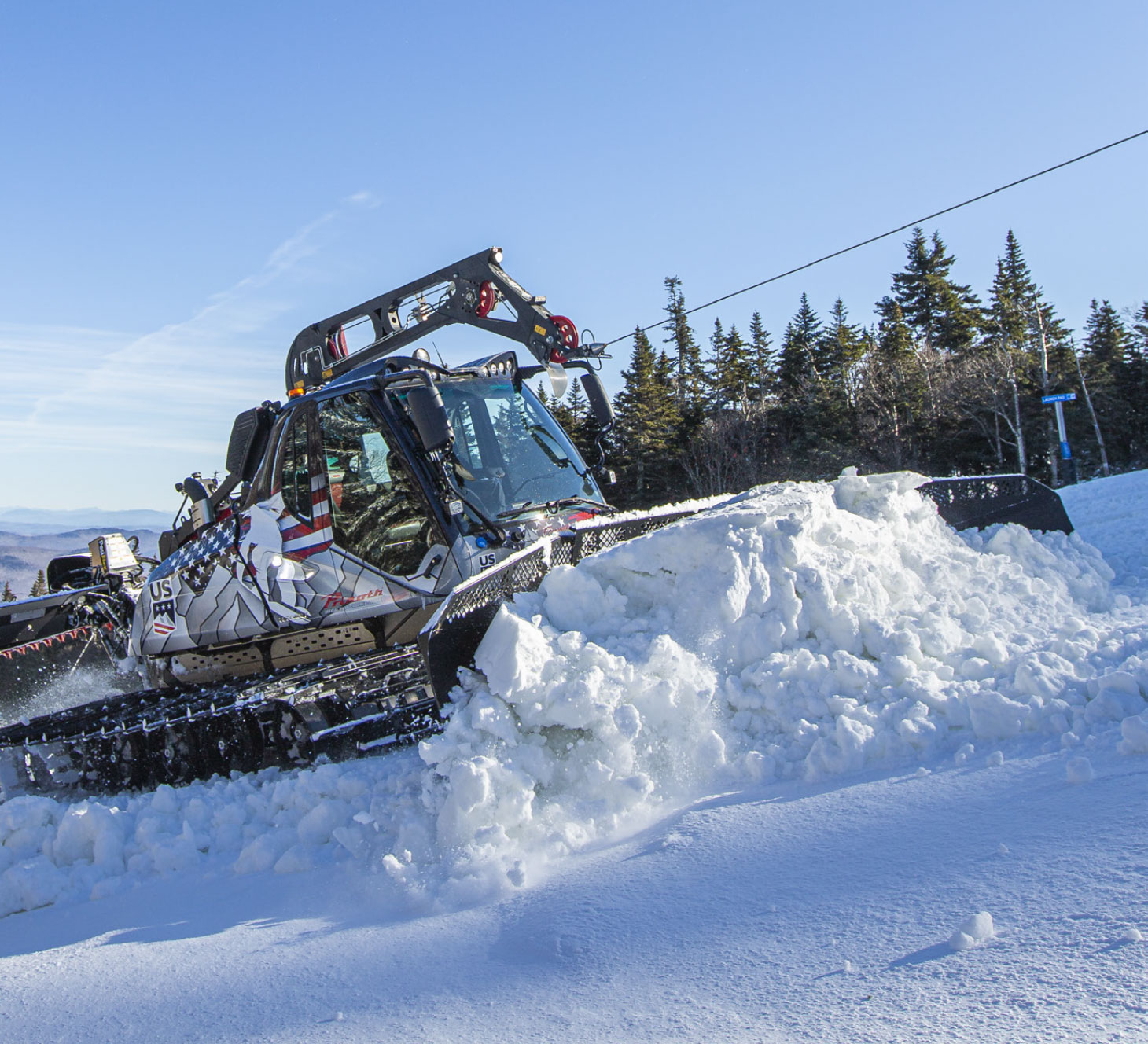 Prinoth grooming machine