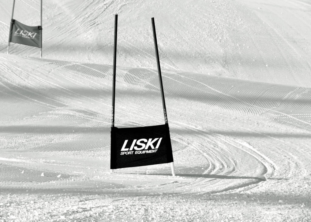LISKI signage on slope
