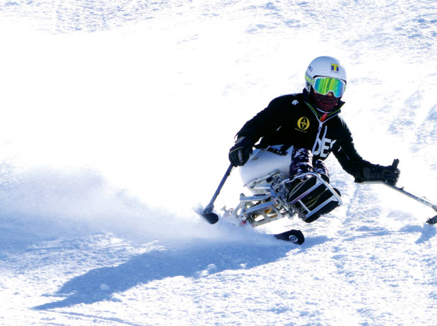 Skier skiing