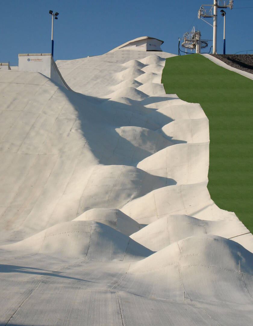 Bumps on Snowflex run