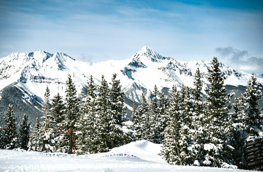 Snow covered moutains