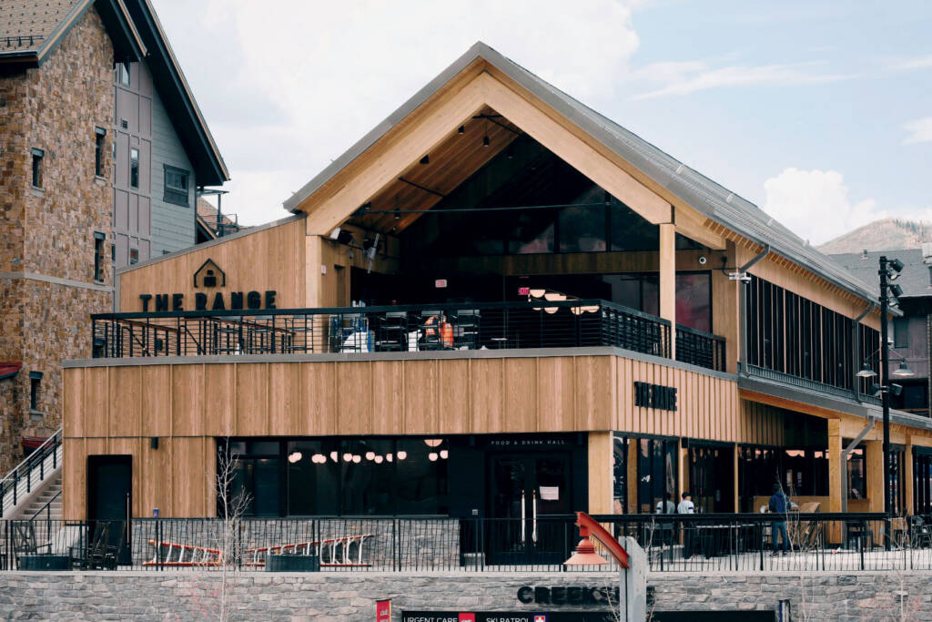 Outside view of The Range food hall.