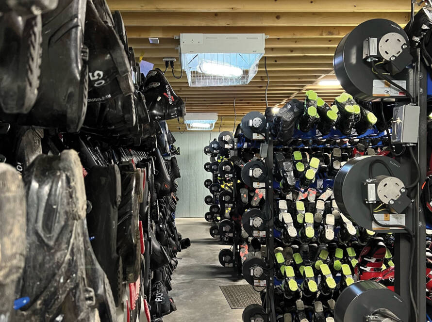 Rental shop interior