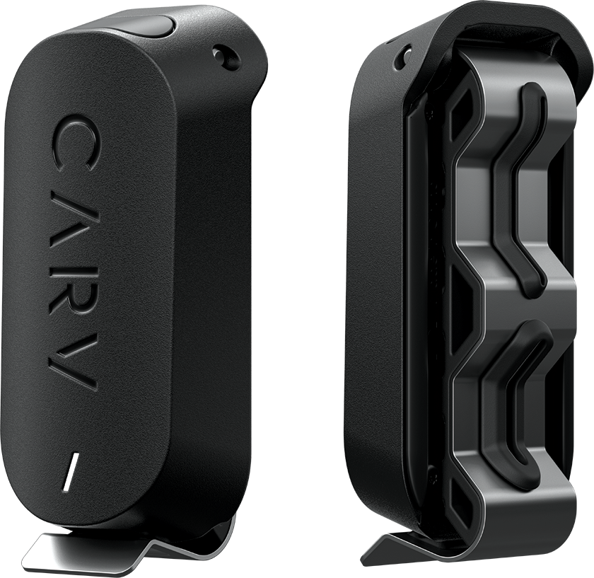 Isolated photo of two Carv devices