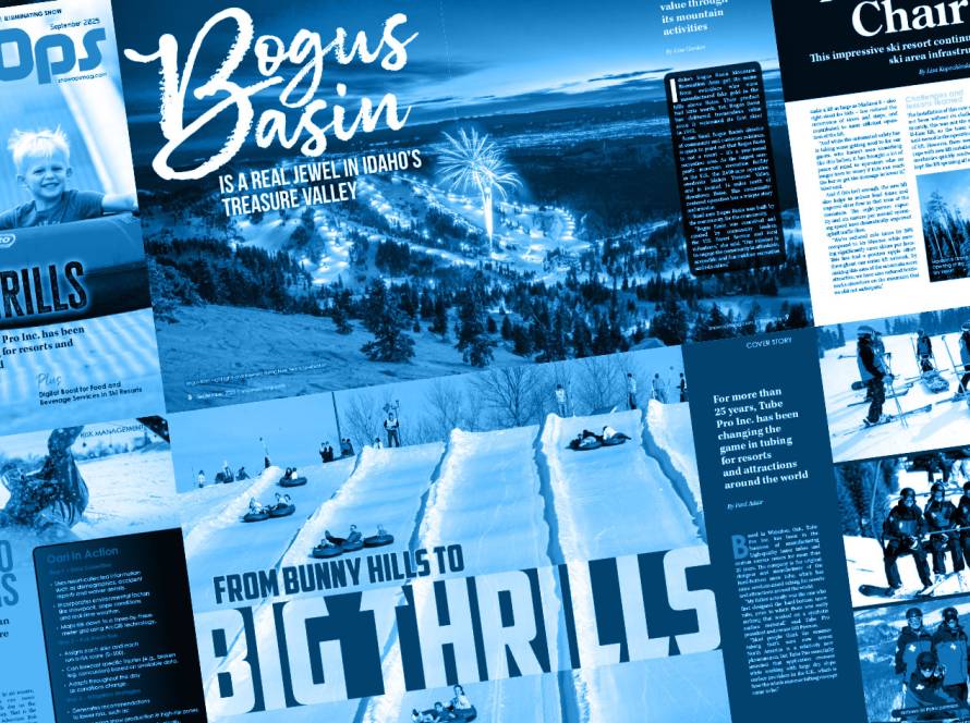 Collage of various magazine pages with blue tint overlay