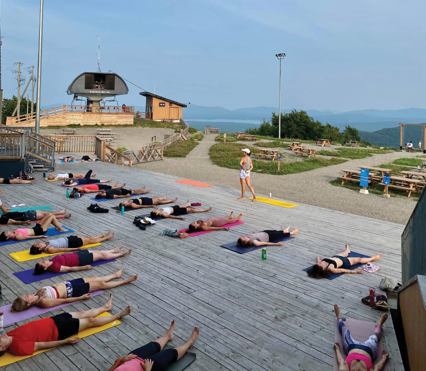 Sun bathers soaking up the sun
