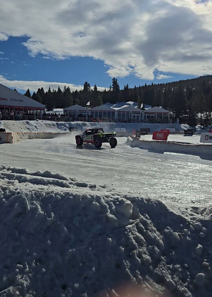 Ice race under way