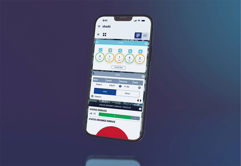 Digital illustration of phone and app