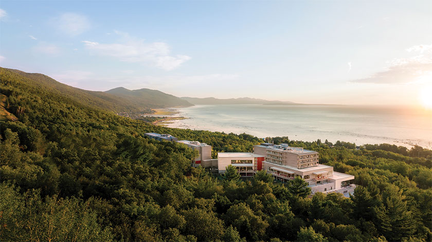 Aerial view of Club Med Québec Charlevoix