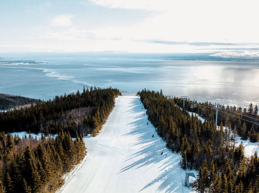 Aerial view of Le Massif de Charlevoix