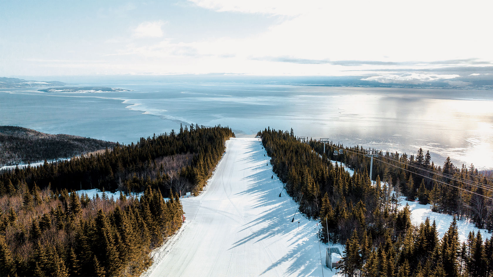 Aerial view of Le Massif de Charlevoix
