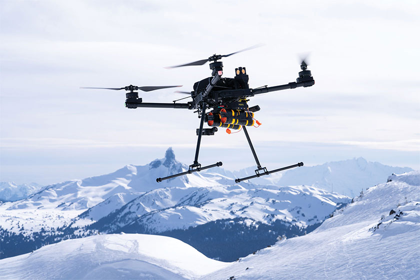 MONTIS drone carrying explosive payload